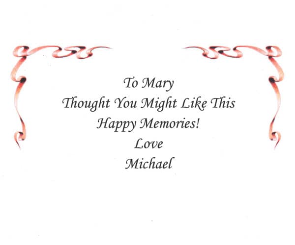 Ribbon message example